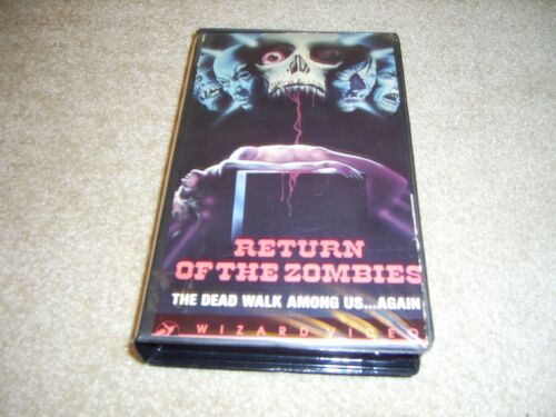 Return of the Zombies Original Wizard Video VHS. Paul Naschy , RARE, HTF, - 第 1/3 張圖片