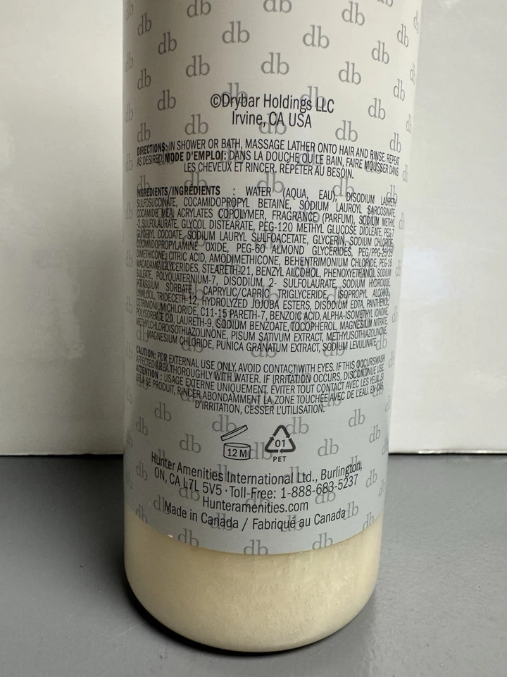 DRYBAR 滋养洗发水 16.9 盎司 500 毫升泵瓶茉莉香草 — 第 2/2 张图片