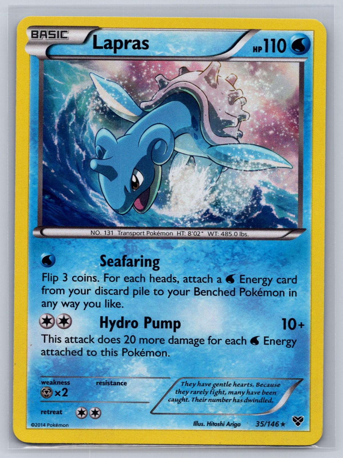 Lapras 35/146 Holo Rare XY Base Set Pokemon Near Mint