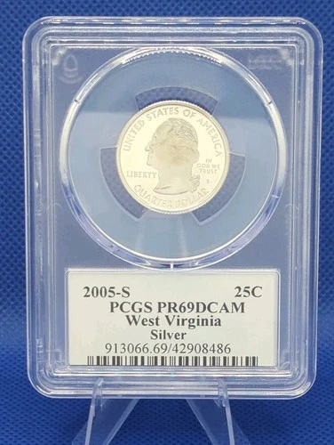 2005-S 50 State Quarters West Virginia Proof — photo from the most recent tracked eBay sale