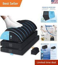 Ergonomic Footrest with Warm Pocket & Adjustable Heights - Perfect for Office