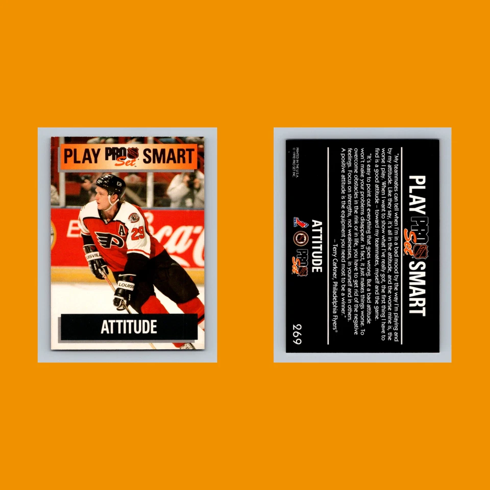 Terry Carkner #269 1992-93 Pro Set Philadelphia Flyers Hockey Card NHL - Image 3 of 3