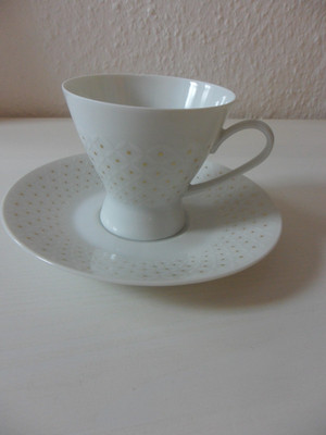 Rosenthal Form 2000  Trienale R. Loewy Porzellan 2 teilig Kaffeegedeck Vintage