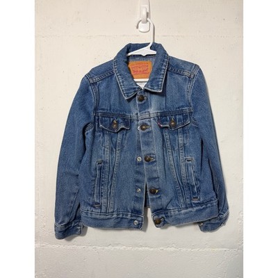 Levis Kids Size 7 Denim Jacket Unisex Boys Girls