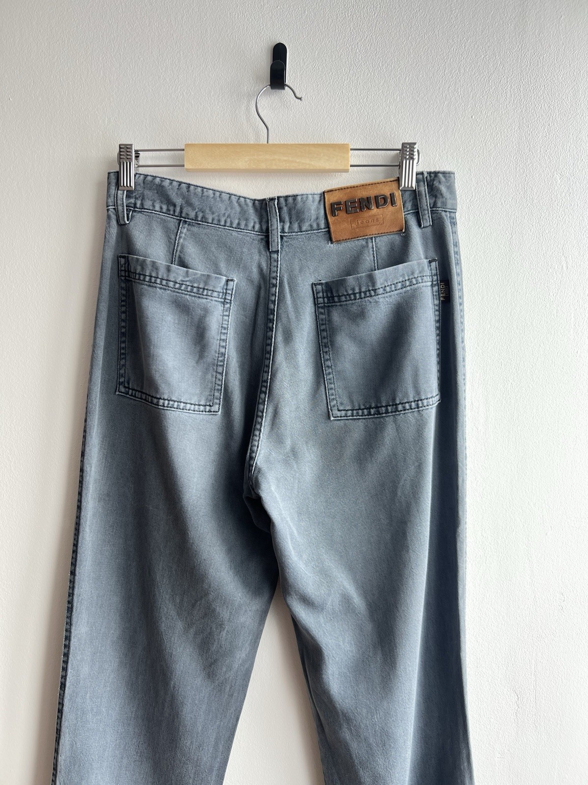 Vintage Fendi Women Lightweight Jeans Gray Size 30/34 thumbnail 14
