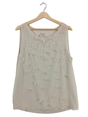 RIANI A-Linien Top Damen Top Gr. DE 42 creme Party-Look