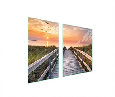 Glasplatte und Schneidebrett 100x52 MOST