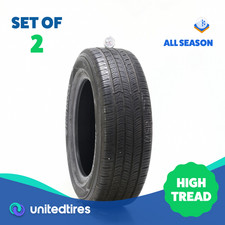 Set Of 2 Used 22565r17 Hankook Kinergy Pt 102h - 1032 Set Of 2 Used 22565r17 Hankook Kinergy Pt 102h - 1032