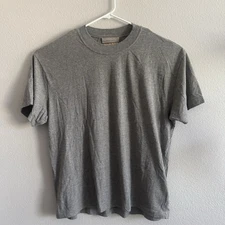 Essentials Fear Of God Mens Shirt Sz L Gray Blank Casual Street Short Sleeve #1