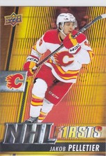 2023/24 UD..JAKOB PELLETIER..NHL FIRSTS..ROOKIE..# NF-6..FLAMES..COMBINED SHIP