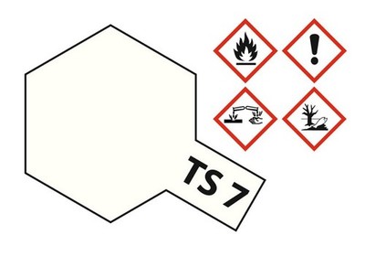 Tamiya 85007 - Acryl Spray Farbe - Ts-7 Racing-Weiss Glänzend 100m