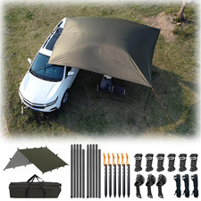3X3 Car Awning Sun Shelter Waterproof Universal Tent Canopy for Van Campervan