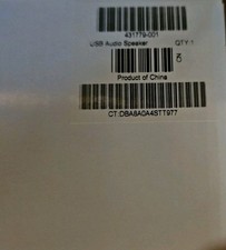 HP USB Black Multimedia Computer Speakers 431779-001 