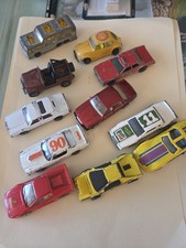 11 Matchbox HotWheels Cars. Includes Ferrari Jeep Corvette And Jaguar