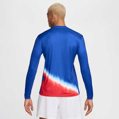 Nike USMNT '24 Away Replica Long Sleeve Blue Red Jersey Size Large