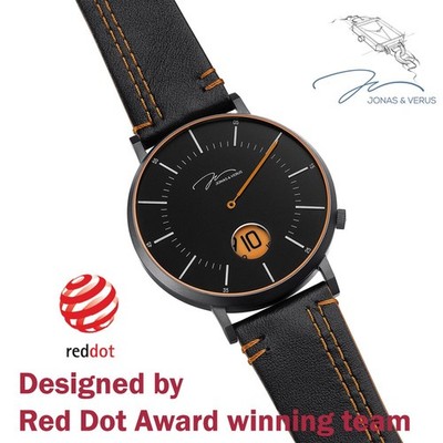 Jonas & Verus Fashion Leather Watch - Unique Single-hand Timepiece - Gift idea
