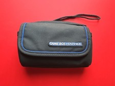 Official Game Boy Advance Case Carry Travel System Black Blue Liner with Strap