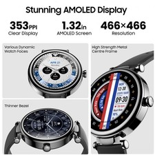 TOZO S8 Smart Watch 1.32" AMOLED Touch Screen Sport Fitness Watch Waterproof 2