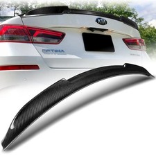 Rear Trunk Lid Spoiler Wing Fit 2016-2020 Kia Optima Carbon Fiber