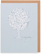 | in Sympathy Card | Condolences/Bereavement | Her/Him | Blue Design | with Enve