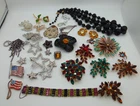 30+ Vintage Costume Brooch Pin Bracelet Earring Necklace Jewelry Lot Some Signed