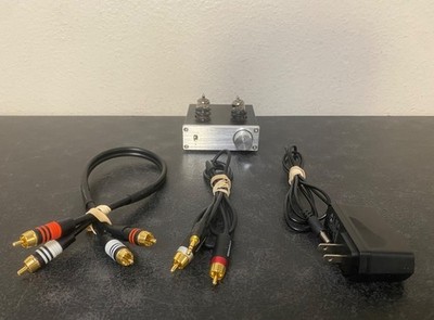 FX-Audio Tube-01 Preamp Line Amplifier w/ charger and extra wires, excellent!