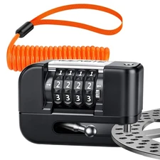 Onvian Motorcycle Locks Anti Theft 4-Digit Code Motorcycle Disc Brake Lock Hi...