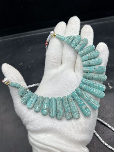 natural Amazonite necklace set top quality from afghanistan - Picture 6 of 6