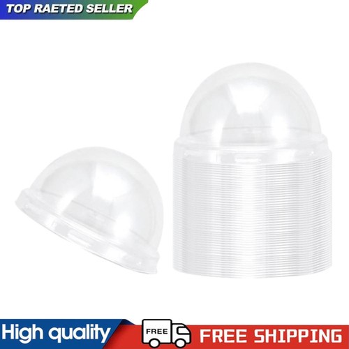 50 Pcs Plastic Lids Convenient Dome Lids Muffin Cupcake Cup Lids Baking Supplies