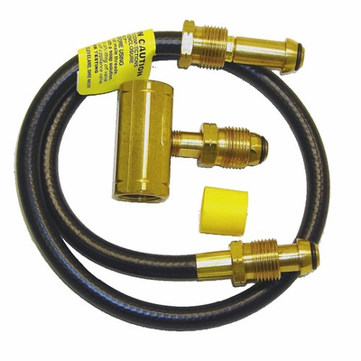 #ad Mr. Heater F273737 2 Tank Hook Up Kit with Excess Flow Soft Nose P.O.L. $41.73