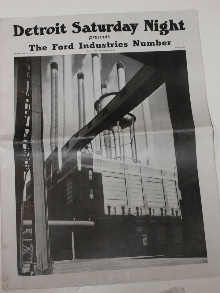 VTG 1935 FORD V8 POSTER! BY TIMKEN BEARINGS! 32x22! & EVOLUTION OF THE FORD CAR! - Image 2 of 4