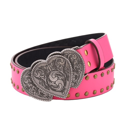 MICHAEL MORRISON Swarovski WICKED Leather Belt Rhinestone  display picture 2