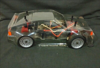 激レア 京商 HONDA CR-X RC FFレーサー 1/12 当時物 Kyosho HONDA CR-X 1/12 RC FF Racer Vintage Collectible Model Free