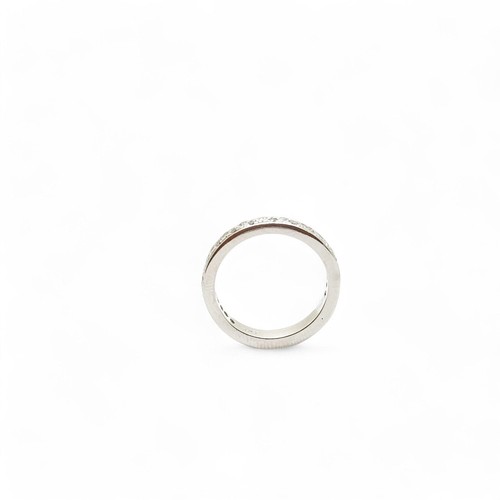 0,43 cttw. Alianza de boda de platino con diamantes blancos 5,5 EE. UU. 5,40 g. - Imagen 6 de 9