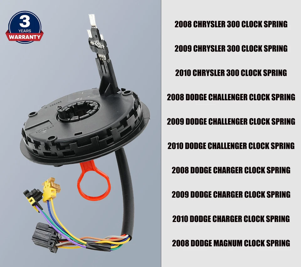 MOLA DE RELÓGIO PARA CARREGADOR DODGE CHALLENGE CHRYSLER 300 2008-2010 68034898 EUA - Imagem 3 de 4