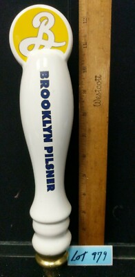 Brooklyn Brewery Pilsner Ale IPA Stout Ceramic Beer Tap Bar Pub Handle Lot 979