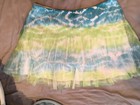 Justice Girls Skirt Skort Size 12 Bnwot Blue Green Tie Dye — photo 2