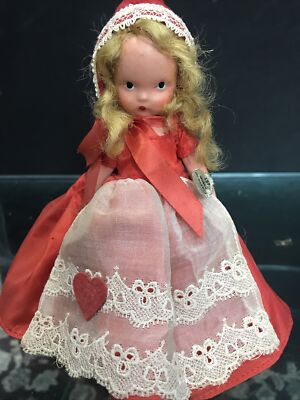 Vintage Nancy Ann Storybook Doll - #157 Queen of Hearts - Blonde.