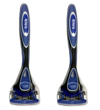 Pack Of 2 Schick Hydro 5 Razor Cartridges + Steel Handles‼️