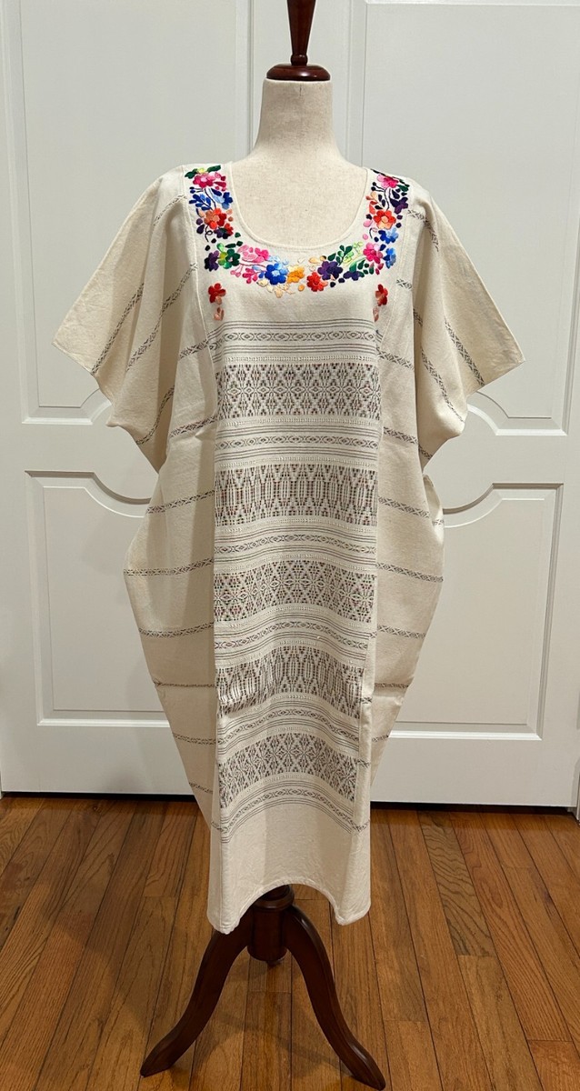 huipil dress Peacock Huipil Mexican Dress