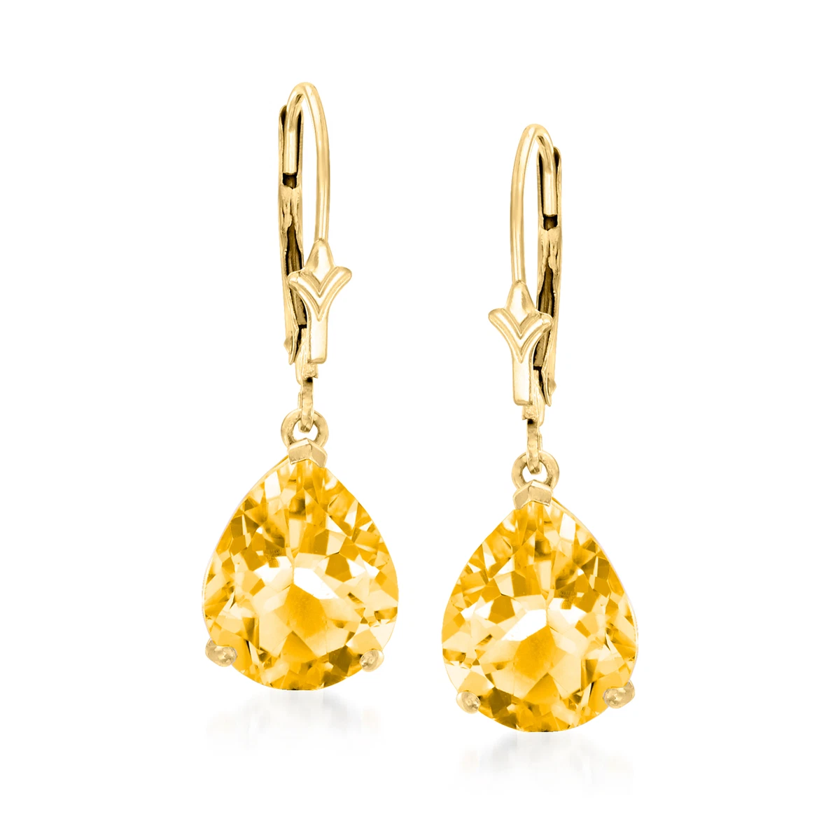 Citrine leverback hotsell earrings