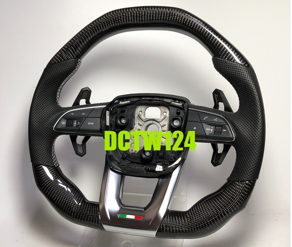 Real Carbon steering wheel Lamborghini URUS White stitching core exchange requir