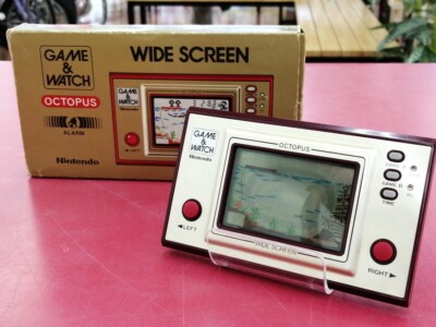 LCD OCTOPUS Game Watch OC-22 Boxed Wide Screen Tested Nintendo