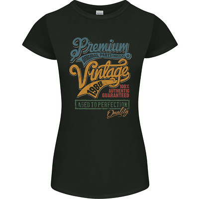 Aged To Perfection 38th Geburtstag 1988 Damen Petite Schnitt Maglietta