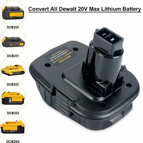 DCA1820 Converter For DeWalt 18V/20V MAX Slide XRP Battery Adapter DC9096 DCB200 - Picture 2 of 12