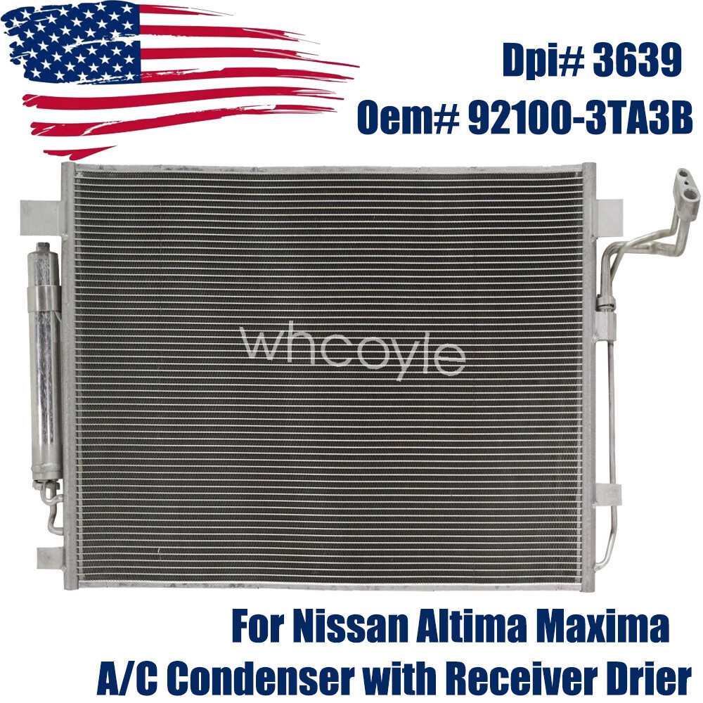AC Condenser with Receiver Drier for Nissan 20072018 Altima 20092021