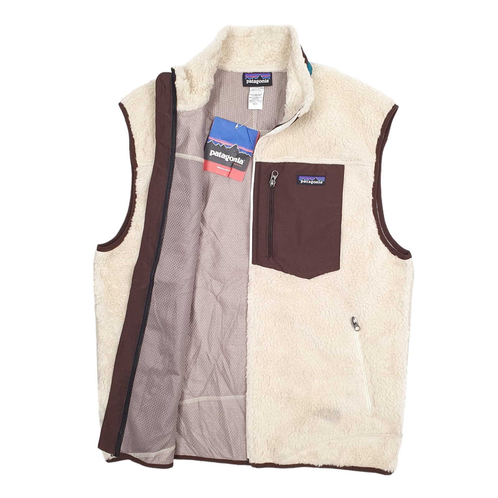 PATAGONIA Gilet Classic Retro X Vest Deep Pile Fleece Jumper Mens L image 2