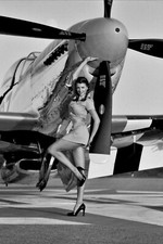Avia Pin UP Nice retro woman WW2 Photo Glossy 4*6 in O005 