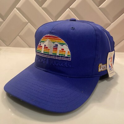 NWT 80s Rare Vintage Denver Nuggets Cap Snapback Hat Skyline