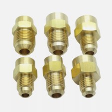 Brass Straight Adapter Fitting LNG Propane 1/4"-3/8OD Flare Sae 45 To Female NPT